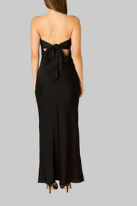 Berkley Strapless Maxi Dress In Black