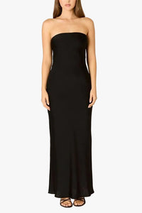 Berkley Strapless Maxi Dress in Black