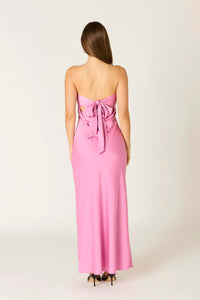 Berkley Strapless Maxi Dress in Pink
