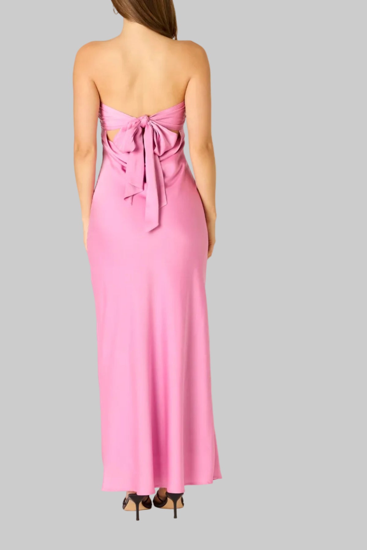 Berkley Strapless Maxi Dress In Pink