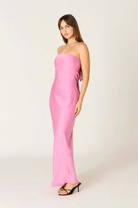 Berkley Strapless Maxi Dress in Pink