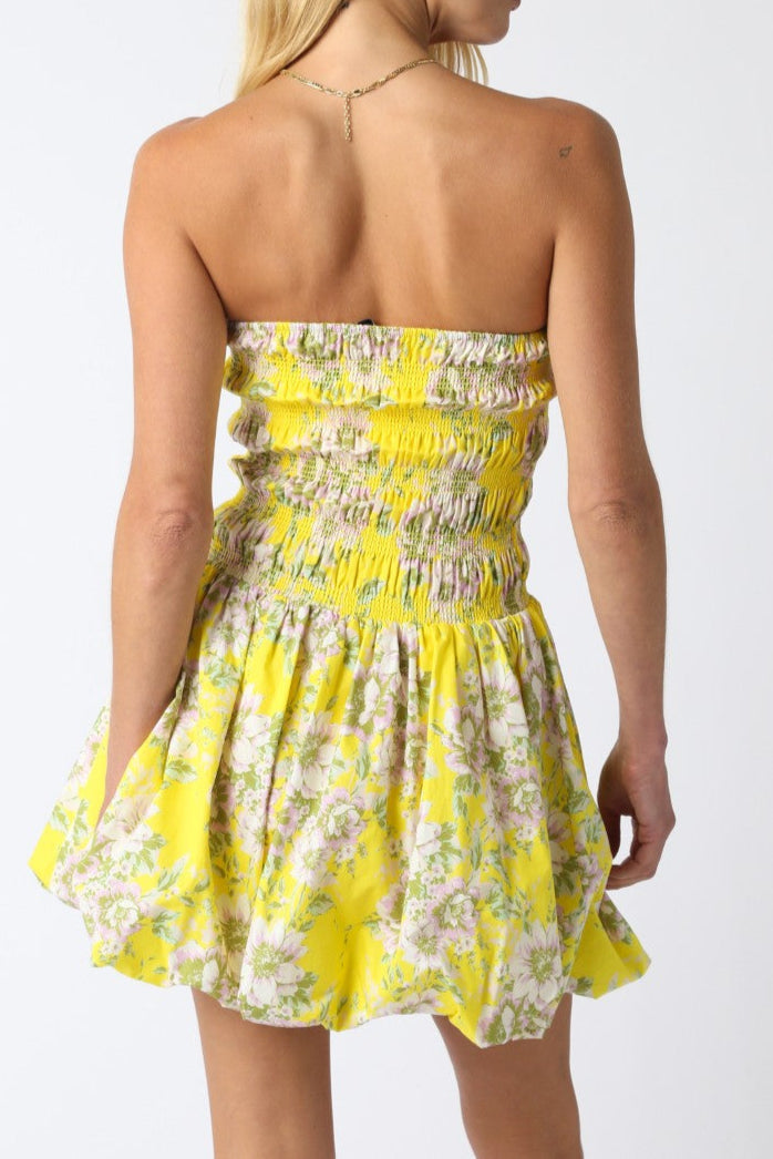 Rosie Smocked Mini Bubble Dress