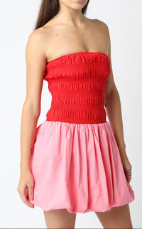 Bella Strapless Balloon Mini Dress