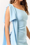 Raya One Shoulder Bow Mini Dress