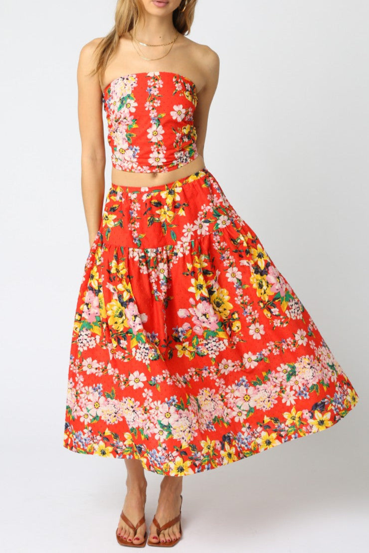 Emerson Floral Top & Maxi Skirt Set