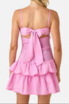 Brooks Gingham Smocked Mini Dress