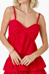 Raven Poplin Crop Tank Top