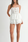 Leah Eyelet Lace Tank Top & Shorts Set