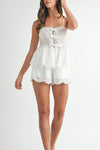 Leah Eyelet Lace Tank Top & Shorts Set