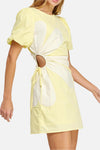 Sunny Flower Detail Mini Dress
