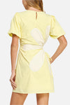 Sunny Flower Detail Mini Dress