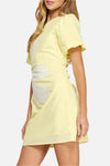 Sunny Flower Detail Mini Dress