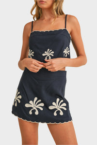 Hope Linen Cami Top & Mini Skirt Set