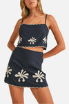 Hope Linen Cami Top & Mini Skirt Set