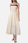 Moon River Smocked Midi Dress