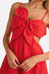 Maura Linen Flower Cutout Romper