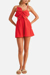 Maura Linen Flower Cutout Romper