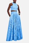 Maise Eyelet Crop Tank & Skirt Set