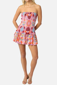 Hollie Smocked Ruffle Mini Dress