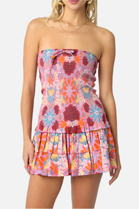Hollie Smocked Ruffle Mini Dress