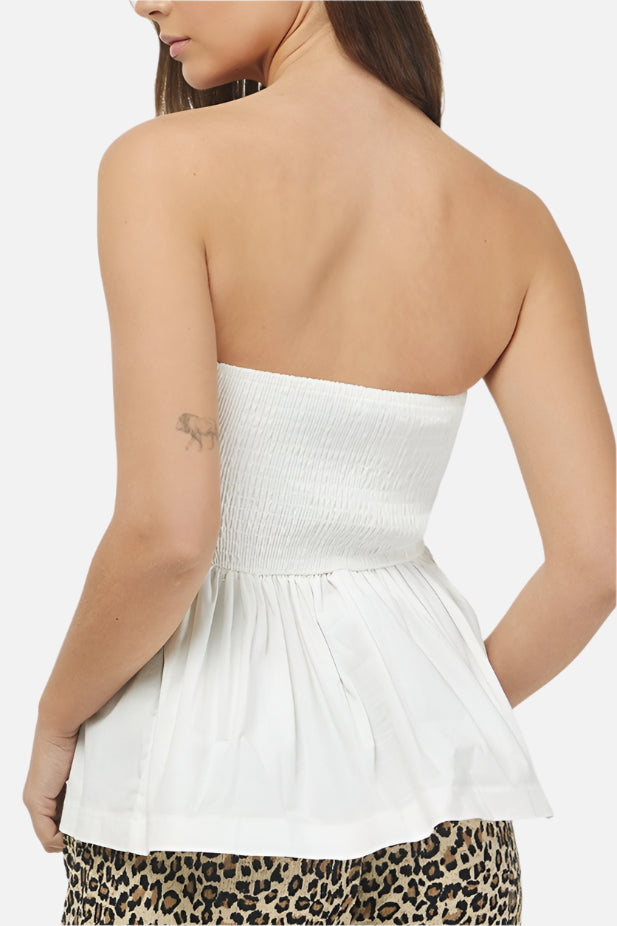 Ava Peplum Tube Top