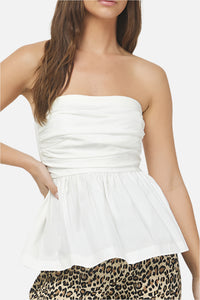 Ava Peplum Tube Top