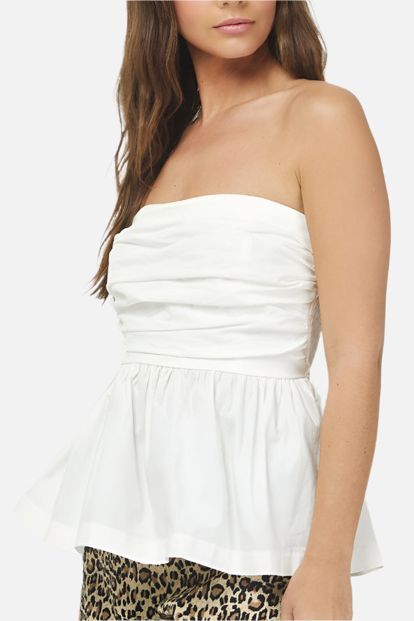 Ava Peplum Tube Top