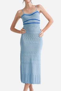 Jenni Knit Crochet Midi Dress