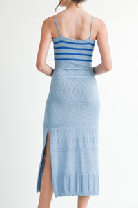 Jenni Knit Crochet Midi Dress