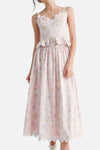 Lana Rose Printed Top & Midi Skirt Set