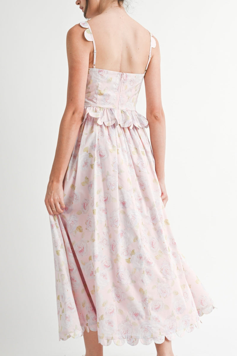 Lana Rose Printed Top & Midi Skirt Set