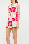 Isabella Patchwork Crochet Mini Skirt Set