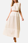 Sydney Embroidered Eyelet Top & Skirt Set