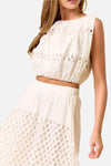 Sydney Embroidered Eyelet Top & Skirt Set