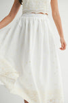 Maria Embroidery Midi Skirt Set