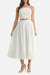 Maria Embroidery Midi Skirt Set