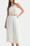 Maria Embroidery Midi Skirt Set