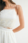 Maria Embroidery Midi Skirt Set