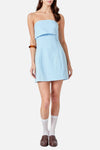 Perry Strapless Foldover Dress