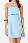 Perry Strapless Foldover Dress