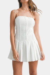 Zena Tube Pleated Mini Dress