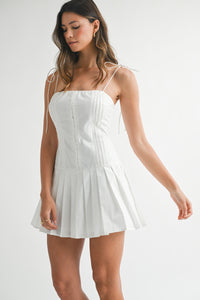 Zena Tube Pleated Mini Dress