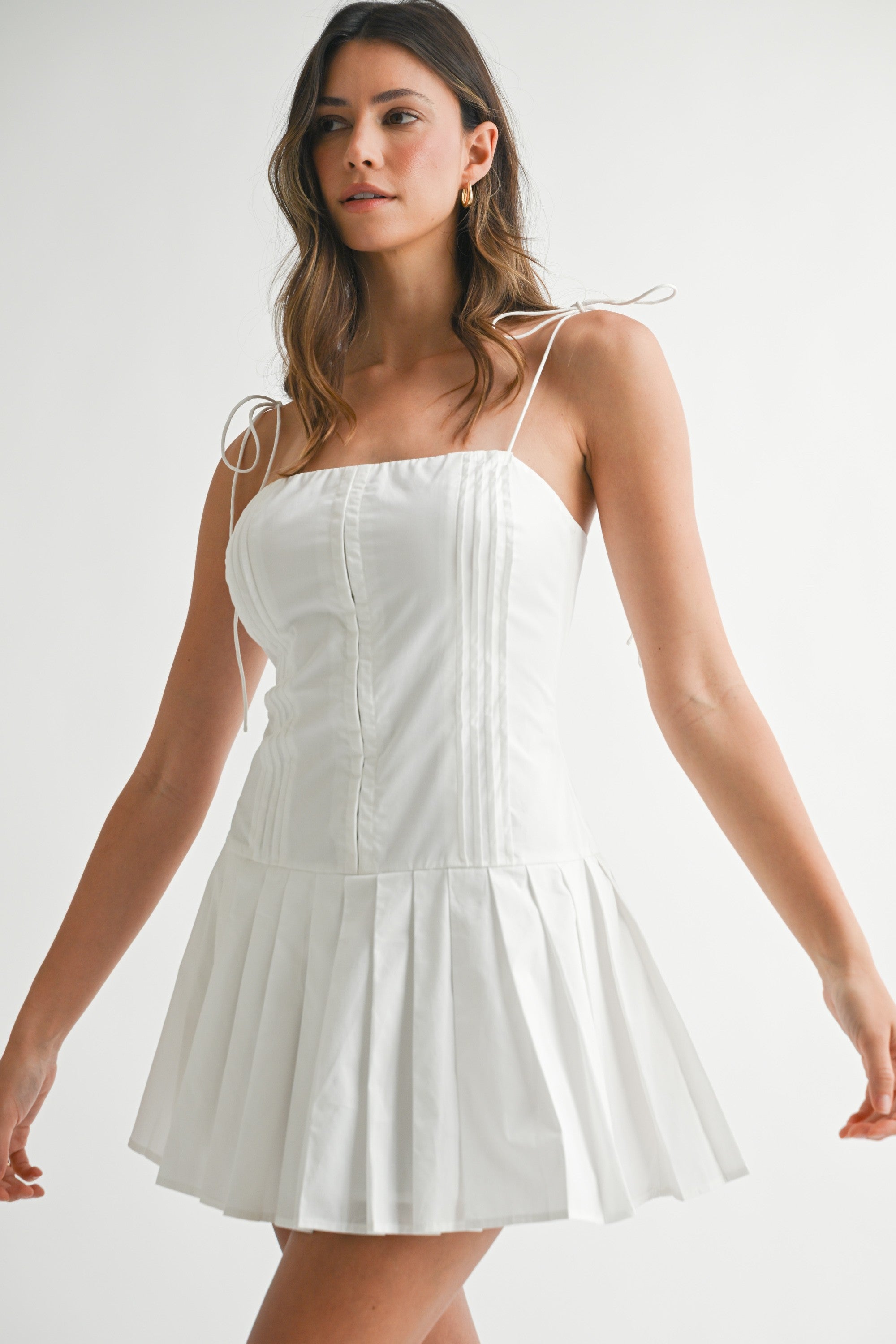 Zena Tube Pleated Mini Dress