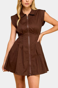Dottie Pleated Mini Dress