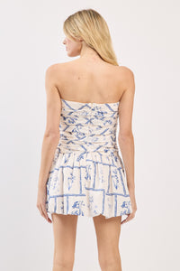 Eleanor Strapless Poplin Mini Dress