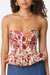 Phoebe Floral Corset Top