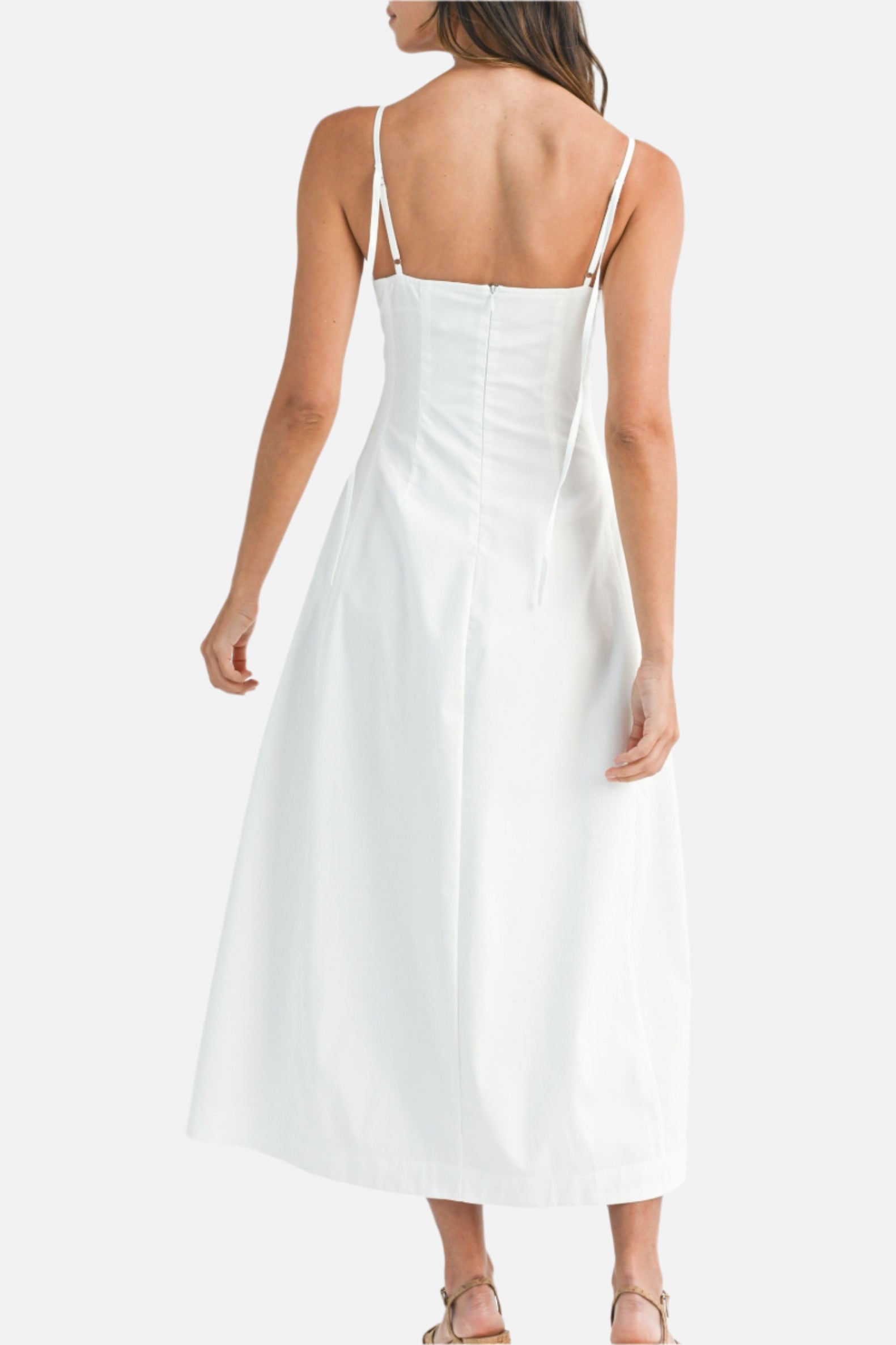 Dalia Spaghetti Strap Midi Dress