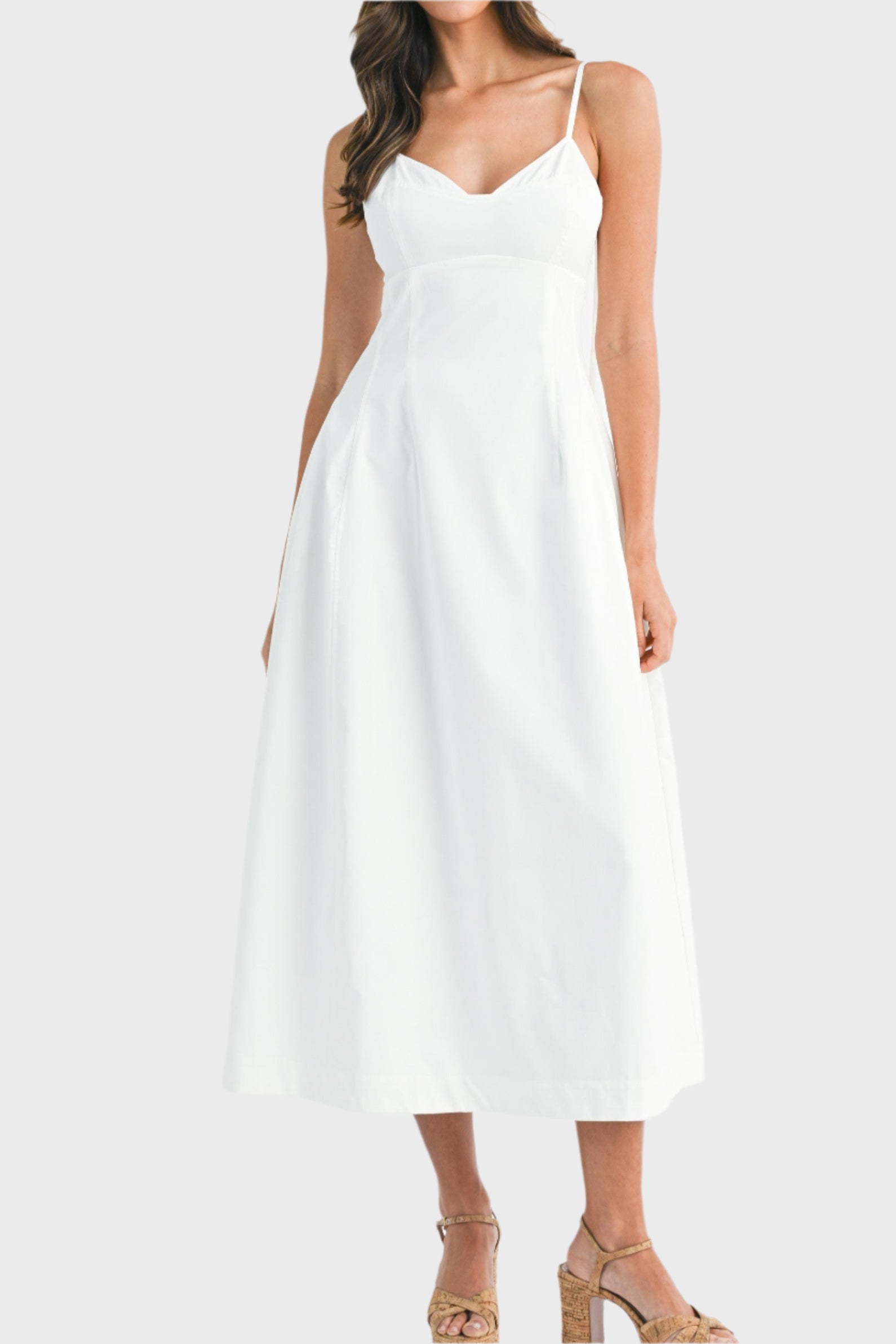 Dalia Spaghetti Strap Midi Dress