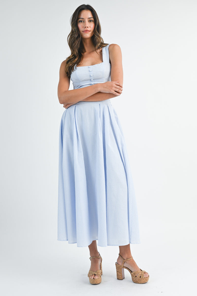 Fallon Top and Midi Skirt Set