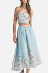 Rosie Floral Printed Top & Midi Skirt Set